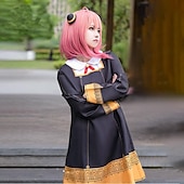 cheap Anime Costumes-Cosplay Anya Forger Anime Dress Outfits Masquerade Cosplay Suits Halloween Carnival Masquerade Dress Socks Headwear For Women&#039;s Girls&#039; Kid&#039;s Adults&#039;
