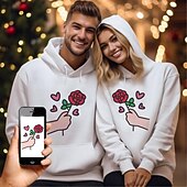 economico abbigliamento su misura da uomo-Per uomo Pop art Color Block Felpe Felpa con cappuccio Manica lunga Felpa con cappuccio Con cappuccio Di tendenza Stampa 3D Per eventi Da mare Abbigliamento di strada Stampa personalizzata Blu Stampa