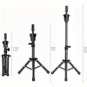 economico Strumenti e accessori-Testa per parrucca da 22 pollici/supporto treppiede con testa in telatesta di manichino per parruccheset di blocco testa per manichinoespositore con cappucci per parrucca70 t &amp;set di perni c2 pettini2