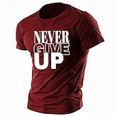 abordables T-shirt graphique pour hommes-Homme Lettre T-shirt Style décontracté 100% Coton Manche Courte Graphique Chemise Vin Noir Blanche T-shirt confortable Extérieur Rue Vêtements de créateurs de mode