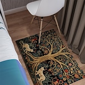 cheap Area Rugs-Tree of Life Vintage Area Rug Kitchen Mat Non-Slip Oil Proof Floor Mat Livingroom Rug Indoor Outdoor Mat Bedroom Decor Bathroom Mat Entrance Rug Door Mat