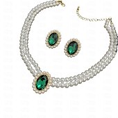 preiswerte Schmucksets-Schmuckset 1 Acryl Ohrringe Halsketten Damen Elegant Modisch Zierlich lieblich Schick Kreisförmig Schmuck-Set Für Party Partyabend Geschenk