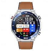 abordables Relojes inteligentes-Reloj inteligente x100 para hombres con llamada Bluetooth, reloj de pulsera con pantalla grande de 1,43 pulgadas, ECG, control de la salud y la glucosa en sangre, reloj inteligente deportivo para