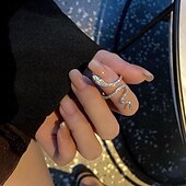 billiga Armband och armringar-Ringa For Dam Fest / Kväll Gåva Datum Legering Fint Orm Dyrbar