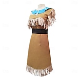 abordables Disfraces de niñas-Sonido del desierto pocahontas Vestidos Accesorios Animé Cosplay de película for Mujer Adulto Mascarada
