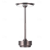 abordables Lampes de table-lampe de table tout en aluminium rgb télécommande charge tactile lampe en forme de i led protection des yeux bar lampe de table chambre atmosphère lumière veilleuse