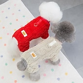 お買い得  ジャンプスーツ-犬用 猫用 ジャンプスーツ ファッション かわいいスタイル 冬 ウォーム ソフト 洗濯可 快適 アウトドア スポーツ 犬服 for ビジョンフリーゼ プードル ポメラニアン 赤ちゃんサイズ パピヨン