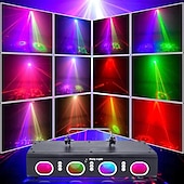 levne světla projektoru hvězdné galaxie-party světla vnitřní dj disco světla 3d efekt snímání zvuku laserová světla blesk jevištní světla projektor domácí show vánoční halloween party narozeninové dekorace klub ktv bar karaoke