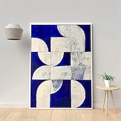 abordables Pinturas abstractas-pintura al óleo azul pintada a mano lienzo puro pintado a mano colores baratos pintura arte de la pared pinturas al óleo abstractas imágenes de decoración de pared de hotel moderno pinturas de arte