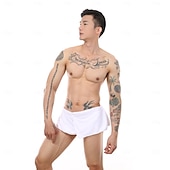 economico Asciugamani-pantaloncini da uomo, pantaloni assorbenti e indossabili per la casa, gonna da bagno sexy da spiaggia, fibra ultrafine antiriflesso