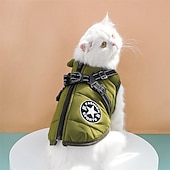 levne Kabáty-Psi Kočky Kabáty Kurtka Kamizelka Puffer Jacket Huňaté čepice Pro volný čas Voděodolný Větruvzdorné Teplý Yumuşak Omyvatelné Vánoce předvečer Všech svatých Nový rok Pivo Oktoberfest Valentýna