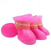 cheap Boots &amp; Paw Protectors-Dog Boots / Shoes Anti-Slip Sports &amp; Outdoors Waterproof Solid Colored For Pets PVC Black