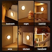 economico Luci paesaggistiche-Luci da esterni con sensore di movimento luci notturne ricaricabili tramite USB luci da esterni a led luci notturne a led per corridoi armadi armadi scale camere da letto cucine e cortili 1/3 pezzi
