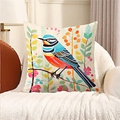 cheap Animal Style-Spring Birds 1PC Throw Pillow Covers Multiple Size Coastal Outdoor Decorative Pillows Soft  Cushion Cases for Couch Sofa Bed Home Decor