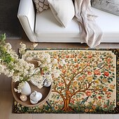 preiswerte Wohn- und Schlafzimmerteppiche-Inspiriert von William Morris, Teppich, Küchenmatte, rutschfeste, ölbeständige Bodenmatte, Wohnzimmerteppich, Innen- und Außenmatte, Schlafzimmerdekoration, Badezimmermatte, Eingangsteppich,