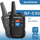 رخيصةأون ووكي توكي-baofeng جهاز اتصال لاسلكي صغير uhf 400-470 ميجا هرتز محمول ثنائي النطاق أجهزة الراديو bf-c50 16 قناة طويلة المدى 5 واط راديو اتجاهين مع شاحن