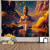 tanie gobelin boho-boho budda wiszący gobelin wall art duży gobelin mural wystrój fotografia tło koc zasłona strona główna sypialnia dekoracja salonu