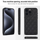 Недорогие Чехлы для iPhone-телефон Кейс для Назначение iPhone 15 Pro Max iPhone 14 13 12 11 Pro Max X XR XS 8 7 Plus Кейс на заднюю панель с ремешком с ремешком на запястье Защита от удара Геометрический рисунок ТПУ Кожа PU