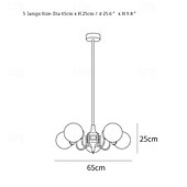 cheap Cluster Design-LED Pendant Light 3/5/8-Light Warm Light Color  3 Light Color Globe Design Classic Style Traditional Style Dining Room Bedroom Pendant Lamps 110-240V