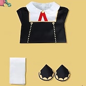 cheap Anime Costumes-Cosplay Anya Forger Anime Dress Outfits Masquerade Cosplay Suits Halloween Carnival Masquerade Dress Socks Headwear For Women&#039;s Girls&#039; Kid&#039;s Adults&#039;