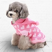 halpa Neulepuserot-Koirat Kissat Neulepaidat Jumpperi söpö tyyli Vapaa-aika Talvi Hengittävä Pehmeä Pestävä Mukava ulko- Rento / arki Koiran vaatteet for Bichon Frise Pomeranian Pienelle lemmikille papillon Small