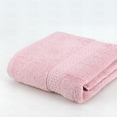cheap Towel Sets-Large Bath Towel 140x70cm Hotel 100% Cotton Bath Towels Quick Dry, Super Absorbent Light Weight Soft Multi Colors Star Rated Hotel Company Gifts, Textiles