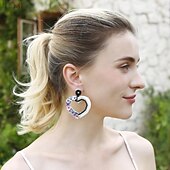 preiswerte Zubehör und mehr-Ohrring Ohrringe Retro Vintage Böhmische Boho Kunststoff Für Cosplay Damen Modeschmuck Modeschmuck