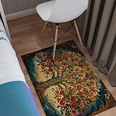 cheap Area Rugs-Tree of Life Vintage Area Rug Kitchen Mat Non-Slip Oil Proof Floor Mat Livingroom Rug Indoor Outdoor Mat Bedroom Decor Bathroom Mat Entrance Rug Door Mat