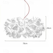 cheap Island Lights-LED Pendant Light 53/78cm 1-Light 1 Light Color Acrylic Modern Style Dining Room Bedroom Pendant Lamps 110-240V
