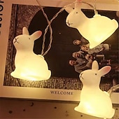 お買い得  イースターライト-イースターエッグストリングライト 1.5 メートル 10LED 卵ウサギひよこ LED 妖精ストリングライトバッテリー駆動イースターヤードパーティー屋内屋外ホームデコレーション