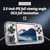 cheap Game Consoles-ANBERNIC RG35XX H Handheld Game Console, 3.5 Inch HD Screen Portable Audio Video Player, Double Rocker Handheld Retro Game Console