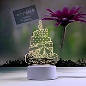 cheap 3D Night Lights-3D Night Light Bedroom Bedside Lamp Eye Care Led Light Birthday Valentine&#039;s Day Gift