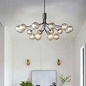 preiswerte Sputnik-Design-9-Licht 110 cm Laterne Desgin Insel Design Pendelleuchten Kupfer Glas Künsterlischer Stil Stilvoll Messing Modern Nordischer Stil 110-120V 220-240V