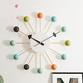 economico decorazioni da parete in metallo-grande orologio da parete in metallo decorativo silenzioso senza ticchettio grandi orologi decorazioni moderne per la casa per soggiorno camera da letto sala da pranzo ufficio