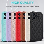 Недорогие Чехлы для iPhone-телефон Кейс для Назначение iPhone 15 Pro Max iPhone 14 13 12 11 Pro Max X XR XS 8 7 Plus Кейс на заднюю панель с ремешком с ремешком на запястье Защита от удара Геометрический рисунок ТПУ Кожа PU