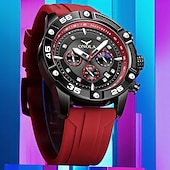 levne Quartz hodinky-ONOLA Pánské Křemenné Hodinky Sportovní Móda Volnočasové Náramkové Hodinky Svítící Kalendář Voděodolné Dekorační Silikonové Hodinky