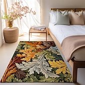 preiswerte Wohn- und Schlafzimmerteppiche-Inspirierter William Morris-Bereichsteppich, Küchenmatte, rutschfeste, ölbeständige Bodenmatte, Wohnzimmerteppich, Innen- und Außenmatte, Schlafzimmerdekoration, Badezimmermatte, Eingangsbereich,