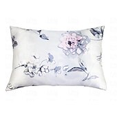 baratos Lençóis e fronhas-Fronha 100% seda amoreira 16 momme seda natural dupla face, capa de fronha com estampa floral de 1 peça com fecho de zíper oculto, cuidados de beleza hipoalergênicos