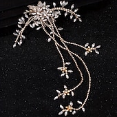 ieftine Cordeluțe-Banderolele Ornamente de Cap Accesoriu de Păr Aliaj Nuntă de Mireasă Cu Piatră Semiprețioasă Flori Diadema Articole Pentru Cap