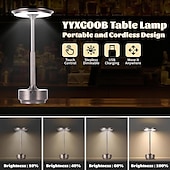 abordables Lampes de table-lampe de table tout en aluminium rgb télécommande charge tactile lampe en forme de i led protection des yeux bar lampe de table chambre atmosphère lumière veilleuse
