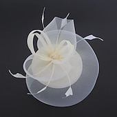 voordelige Fascinators &amp; Hoeden-Elegant Retro vintage Helm Feestkostuum Fascinator-hoed Kostuum Dames Maskerade Vakantie Evenement / Feest Afspraakje Volwassenen Hoed Alle seizoenen