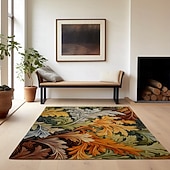 preiswerte Wohn- und Schlafzimmerteppiche-Inspirierter William Morris-Bereichsteppich, Küchenmatte, rutschfeste, ölbeständige Bodenmatte, Wohnzimmerteppich, Innen- und Außenmatte, Schlafzimmerdekoration, Badezimmermatte, Eingangsbereich,