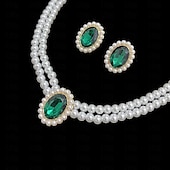 preiswerte Schmucksets-Schmuckset 1 Acryl Ohrringe Halsketten Damen Elegant Modisch Zierlich lieblich Schick Kreisförmig Schmuck-Set Für Party Partyabend Geschenk