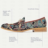 preiswerte Loafer aus hochwertigem Leder-Herren Loafer &amp; Slip On Formale Schuhe Abendschuhe Leder Italienisches vollnarbiges Rindsleder Komfortabel Rutschfest Slipper Blau