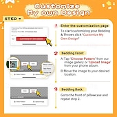  Personlig Duvet Trekk Tilpasset Sengetøy 3pcs Sett med Foto Tekst Tilpassede Gaver Dyne Sett med 2 Putetrekk