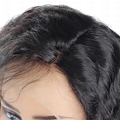 economico Parrucche lace front capelli veri-parrucca a caschetto con onda riccia parrucche frontali in pizzo a caschetto parrucche a caschetto corto di capelli umani