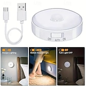 economico Luci paesaggistiche-Luci da esterni con sensore di movimento luci notturne ricaricabili tramite USB luci da esterni a led luci notturne a led per corridoi armadi armadi scale camere da letto cucine e cortili 1/3 pezzi