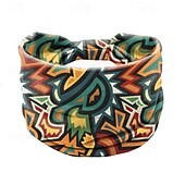 preiswerte Haarstyling-Zubehör-Bedrucktes Stirnband, Bohemian-Kopftuch, elastisches Damen-Sport-Yoga-Stirnband, breitkrempiges Stirnband, modischer Haarschmuck
