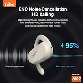 cheap Telephone &amp; Business Headsets-696 HI92 Hands Free Telephone Driving Headset Ear Hook Bluetooth 5.3 Noise cancellation for Apple Samsung Huawei Xiaomi MI  Everyday Use Traveling Cycling Office Business Travel Entertainment Car