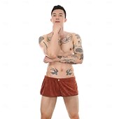 economico Asciugamani-pantaloncini da uomo, pantaloni assorbenti e indossabili per la casa, gonna da bagno sexy da spiaggia, fibra ultrafine antiriflesso